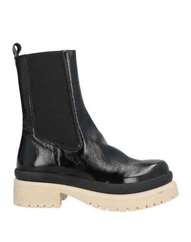 Miss Unique Woman Ankle Boots Black Size 6 Leather In Black