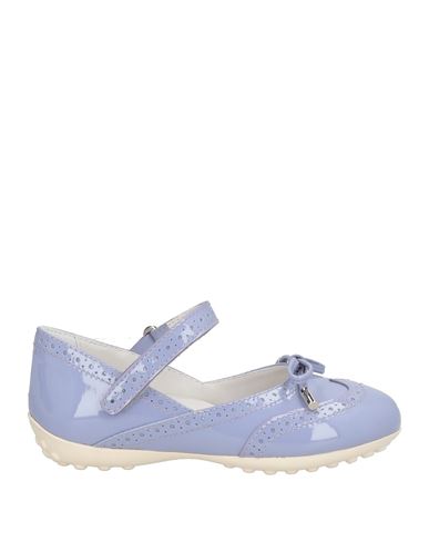 Tod's Junior Toddler Girl Ballet Flats Lilac Size 9c Leather In Blue