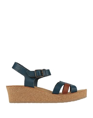 Nature Is Future Woman Sandals Navy Size 10 Leather