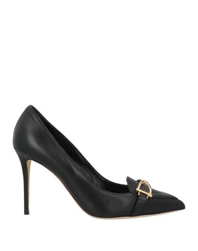 Elisabetta Franchi Woman Pumps Black Size 8 Leather