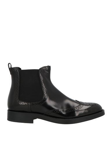 Tod's Woman Ankle Boots Black Size 6.5 Lambskin