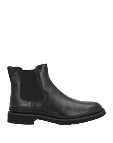 Tod's Man Ankle Boots Black Size 6.5 Leather