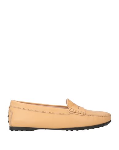 Tod's Woman Loafers Sand Size 8 Leather