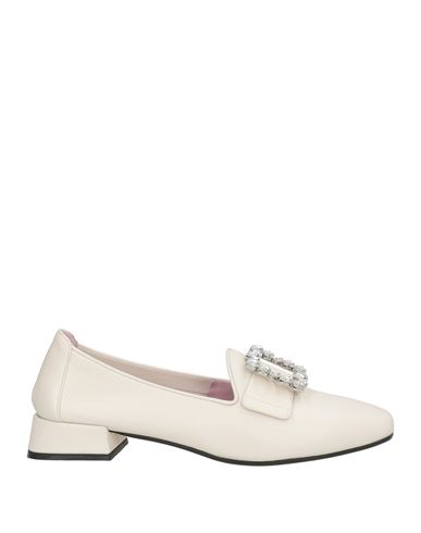 Le Gazzelle Woman Loafers Ivory Size 6 Leather