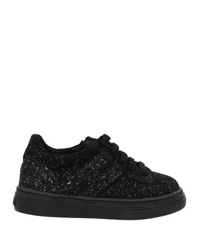 Hogan Babies'  Junior Toddler Girl Sneakers Black Size 10c Leather, Textile Fibers