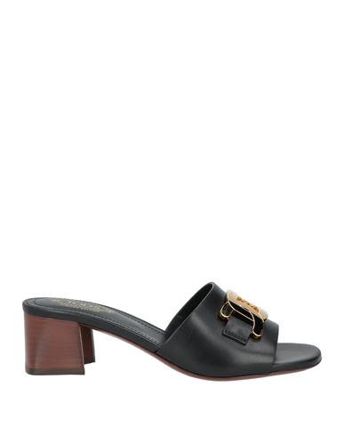 Tod's Woman Sandals Black Size 6.5 Leather