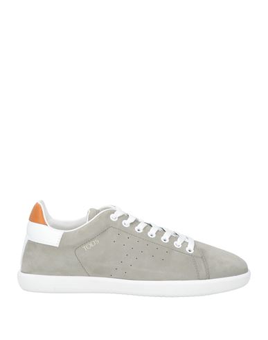 Tod's Man Sneakers Light Grey Size 8 Leather In Gray