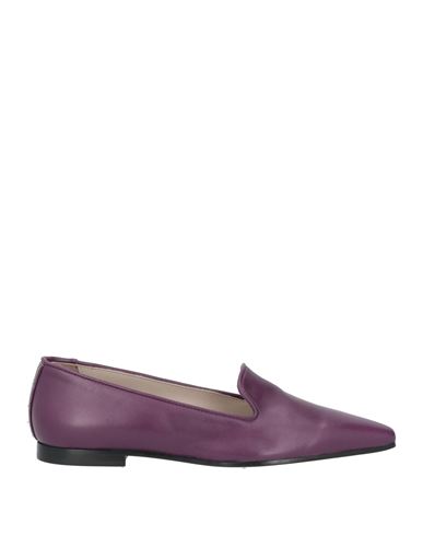 Fabiana Filippi Woman Loafers Purple Size 7 Leather In Purple