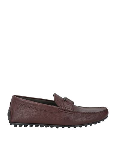 Tod's Man Loafers Chocolate Brown Size 6.5 Leather In Brown