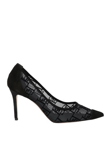 Elisabetta Franchi Woman Pumps Black Size 6 Textile Fibers In Black