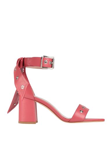 Roberto Serpentini Woman Sandals Brick Size 6 Textile Fibers In Red