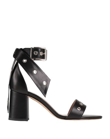 Roberto Serpentini Woman Sandals Black Size 6 Textile Fibers In Black