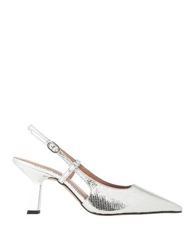 Ovyè Ovyé Woman Pumps Silver Size 8 Leather