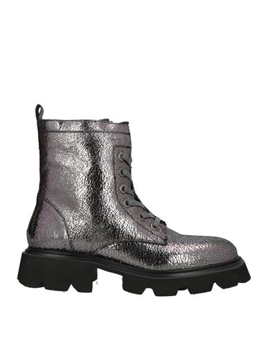Alma En Pena . Woman Ankle Boots Lead Size 8 Leather In Gray