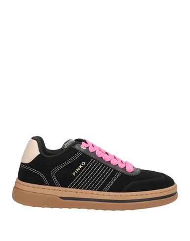 Pinko Woman Sneakers Black Size 5 Cow Leather In Black