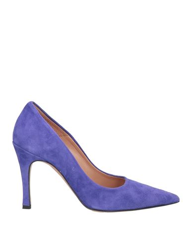 Annaëlle Woman Pumps Purple Size 7 Leather In Purple