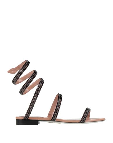 René Caovilla Rene' Caovilla Woman Sandals Black Size 8 Textile Fibers In Black
