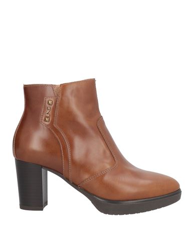 Nero Giardini Woman Ankle Boots Tan Size 6 Leather