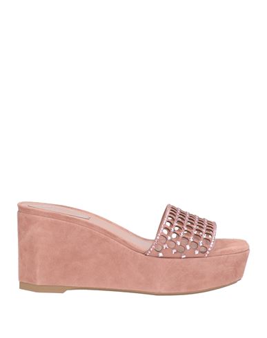 René Caovilla Rene' Caovilla Woman Sandals Blush Size 8 Leather, Textile Fibers