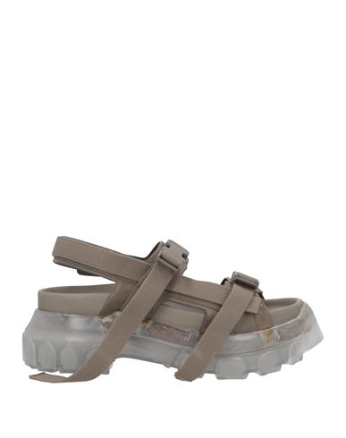 Rick Owens Adjustable Open-toed Flat Sandals In Gray