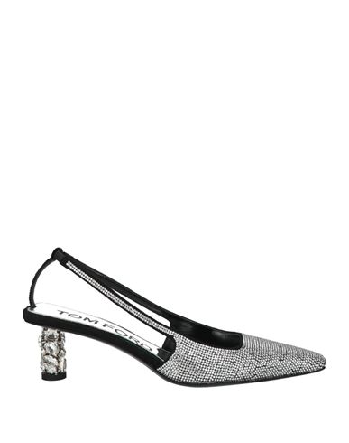 Tom Ford Woman Pumps Silver Size 8 Leather