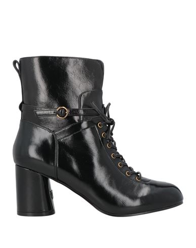 Pinko Woman Ankle Boots Black Size 6 Leather In Black