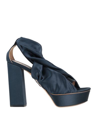 Casadei Woman Sandals Navy Size 11 Textile Fibers