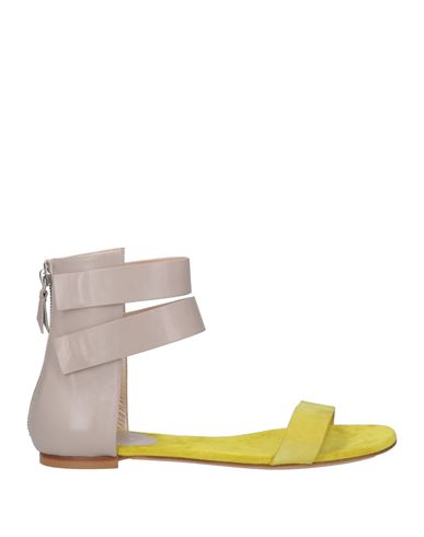 Casadei Woman Sandals Lime Green Size 8 Leather