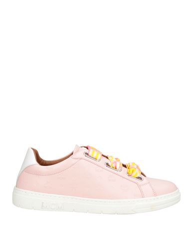 Mcm Woman Sneakers Light Pink Size 8 Leather