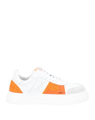 Patrizia Pepe Woman Sneakers White Size 8 Polyester, Cotton, Aramid Fiber