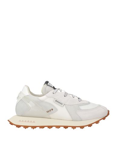Run Of Man Sneakers White Size 9 Leather, Textile Fibers In White