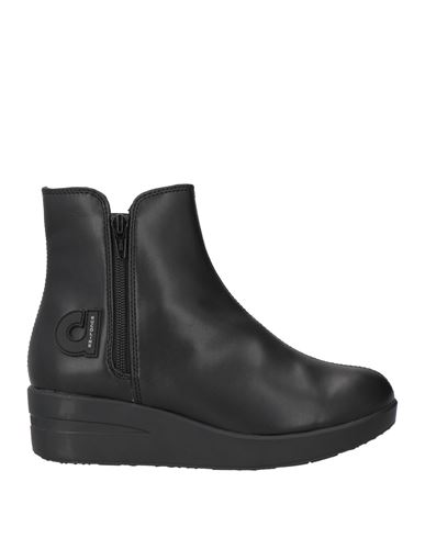 Agile By Rucoline Woman Ankle Boots Black Size 6 Polyurethane In Black