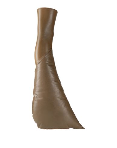 Rick Owens Woman Boot Light Brown Size 7 Lambskin, Cotton, Elastane In Multi