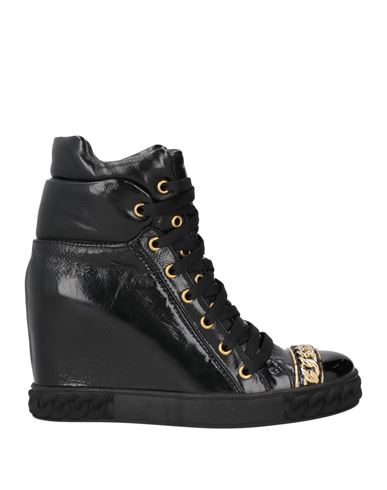 Casadei Woman Sneakers Black Size 7 Leather In Black