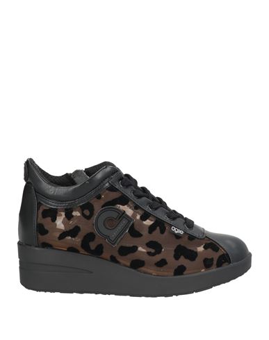 Agile By Rucoline Woman Sneakers Black Size 8 Textile Fibers In Black