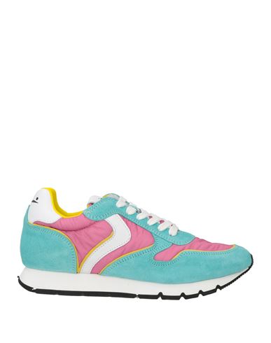 Voile Blanche Woman Sneakers Light Green Size 7 Leather, Textile Fibers In Green