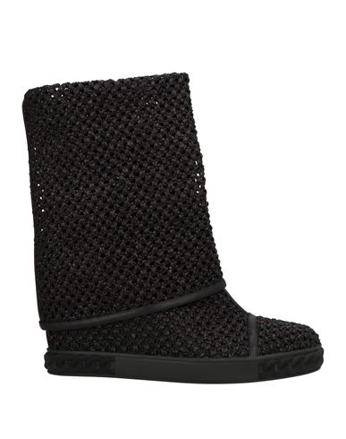Casadei Woman Ankle Boots Black Size 5.5 Textile Fibers