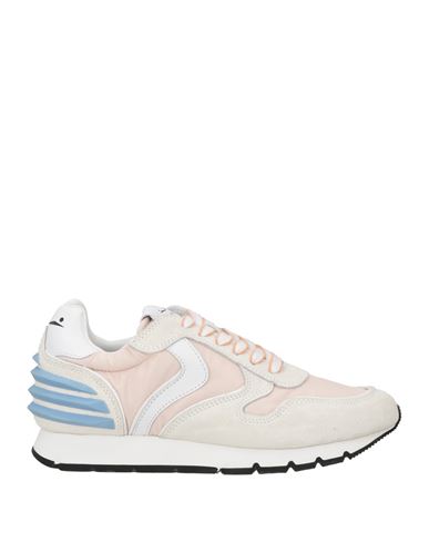 Voile Blanche Woman Sneakers Light Pink Size 7 Leather, Textile Fibers In Multi