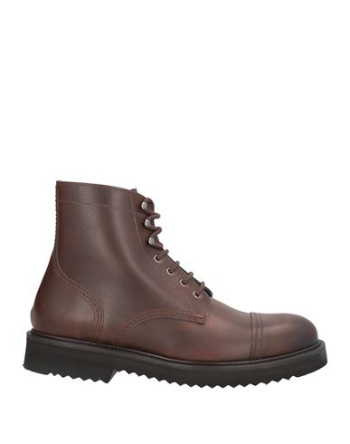 Mich Simon Man Ankle Boots Chocolate Brown Size 9 Leather In Brown
