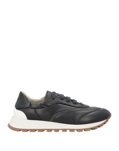 Brunello Cucinelli Woman Sneakers Black Size 7 Leather