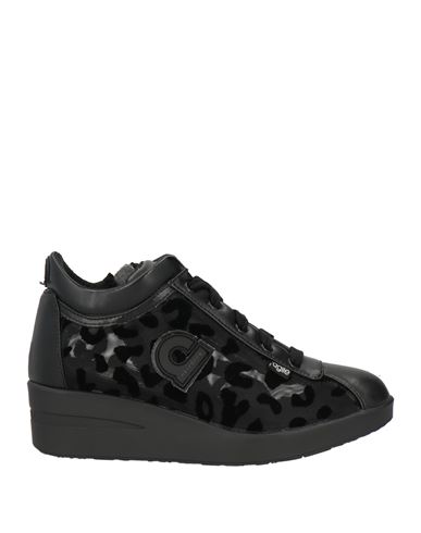 Agile By Rucoline Woman Sneakers Black Size 7 Textile Fibers In Black