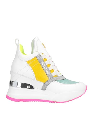 Rucoline Woman Sneakers White Size 5 Leather, Textile Fibers In White