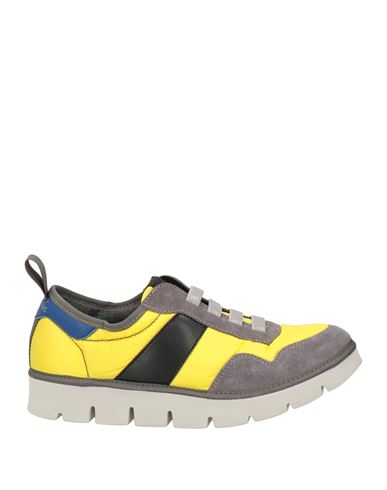 Pànchic Panchic Woman Sneakers Yellow Size 7 Leather, Textile Fibers In Yellow