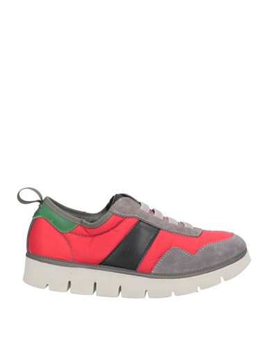 Pànchic Panchic Woman Sneakers Red Size 7 Leather, Textile Fibers In Multi