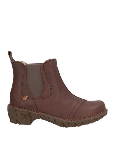 El Naturalista Woman Ankle Boots Chocolate Brown Size 6 Leather In Brown