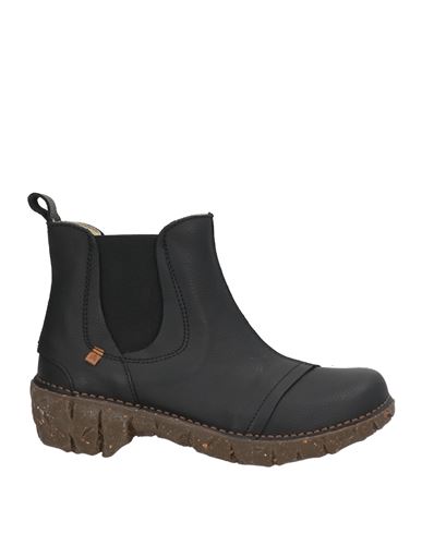 El Naturalista Woman Ankle Boots Black Size 7 Leather In Black