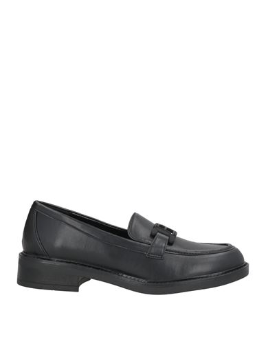 Laura Biagiotti Woman Loafers Black Size 8 Textile Fibers