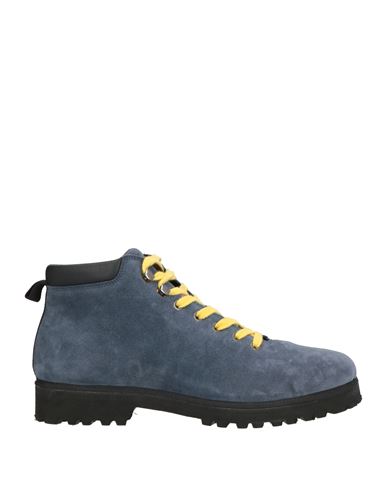 Pànchic Panchic Man Ankle Boots Slate Blue Size 10 Leather In Blue