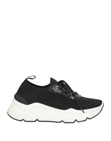 Emanuélle Vee Woman Sneakers Black Size 8 Textile Fibers In Black