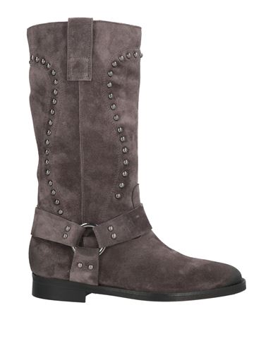 Club 99 Woman Boot Grey Size 8 Leather In Gray
